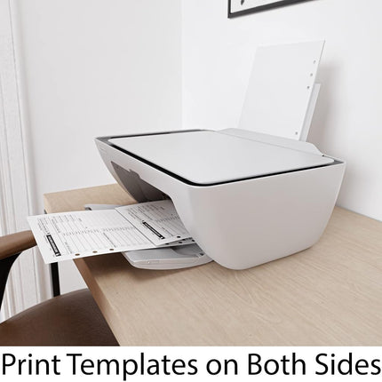 A5 Blank Paper - 250 Sheets - 6 Hole Punched for FiloFax, A5 Planners, Organizers, and Binders - 100 GSM (24 lb.) - 148mm x 210mm (5.83" x 8.27")