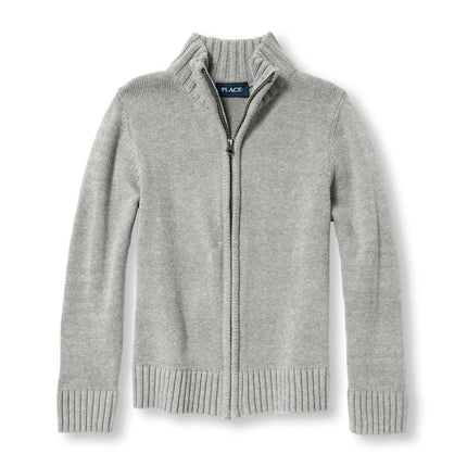 The Children's Place Big Boys' Fleece Hoody, SMOKE