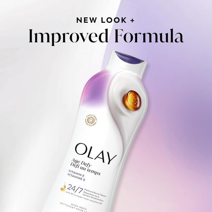 Olay Gel Corporal Desafiante a la Edad con Vitamina E 22 Onzas (Paquete de 4)