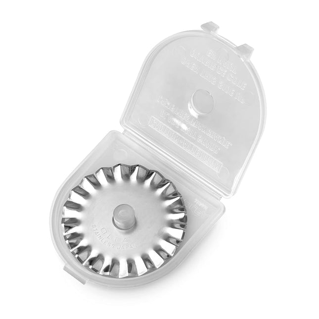 olfa O Pinking Blade, 45 mm Diameter, Silver, By The Yard