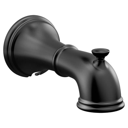 Moen 185820BL Belfield 1/2-Inch Slip Fit Connection Diverter Tub Spout, Matte Black