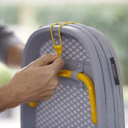 Joseph Joseph Pocket Folding Space-Saving, Compact table-top Ironing Board Regular, Grey/Yellow