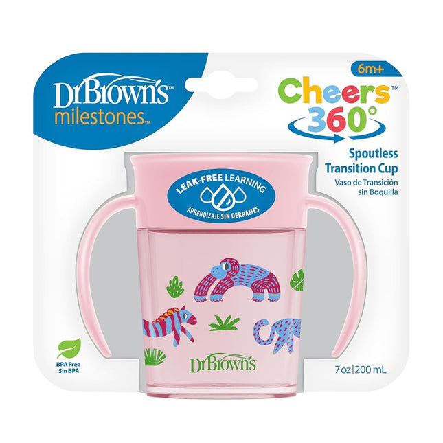 Dr. Brown’s Milestones™ Cheers360™ Cup, Pink, 7 oz