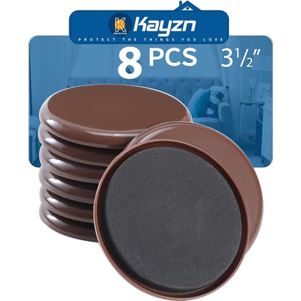 Kayzn Furniture Sliders for Carpet,8 Pack 3 1/2" F
