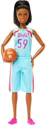 Barbie Made to Move Doll & Accessories, Brunette B