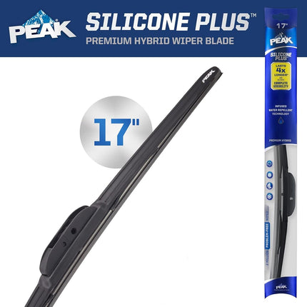 PEAK Silicone Plus Windshield Wiper Blade, 17-Inch (Pack of 1)