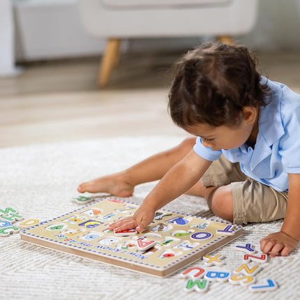 Melissa & Doug Alphabet Sound Puzzle - Wooden Puzzle with Sound Effects (26 pcs)