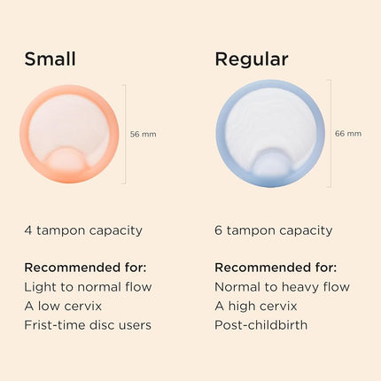 Saalt Menstrual Disc Reusable Period Disc Small Coral