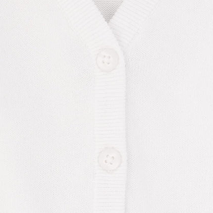 The Children's Place Girls' V-Neck Cardigan Sweater, White, 4 Years