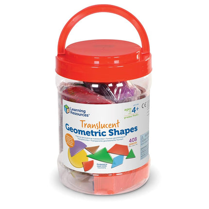 Learning Resources Bucket of Translucent Shapes
