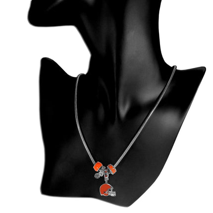 Siskiyou Sports NFL Cleveland Browns Euro Bead Necklace, 18-Inch