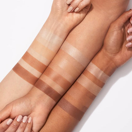 e.l.f. Contour Palette, 4 Shades, Customizable, Easy to Apply, Sculpts, Shades, Brightens, Light/Medium, Infused with Vitamin E, All-Day Wear 16g