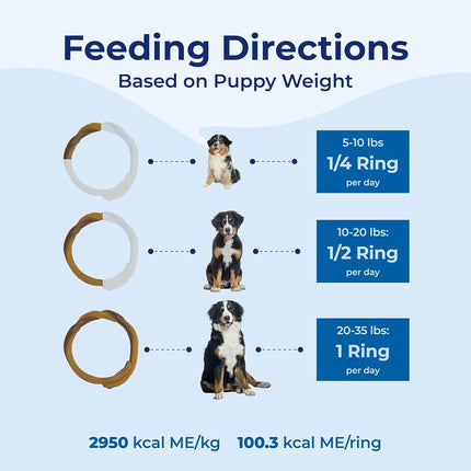 N-Bone Puppy Teething Rings Chicken Flavor Dog Treat, 6 Count Bag, 7.2-oz