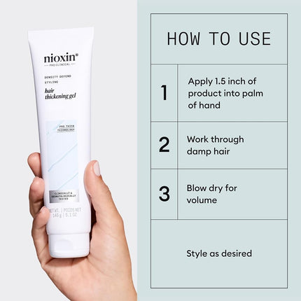 Nioxin Thickening Gel with Pro-Thick for Unisex, 5.13 oz, 153.9 milliliters