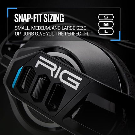RIG 300 PRO HS Gaming Headset Compatible with PlayStation PS5, PS4, Xbox Series X|S, Xbox One, Mobile & PC with 3.5mm - Flip-Up Mic, 40mm Speakers - Black