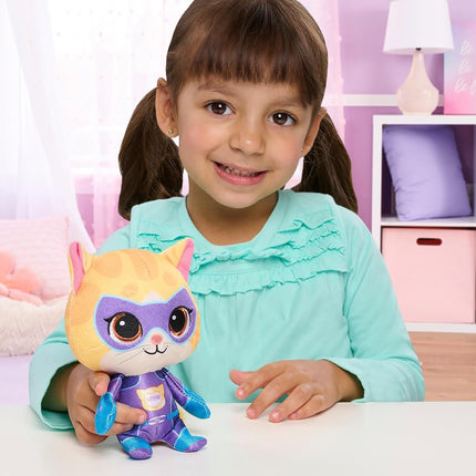 Just Play Disney Junior SuperKitties Peluche Pequeño de 7 Pulgadas, Sparks, Gatito, Juguetes para Niños de 2 Años en Adelante