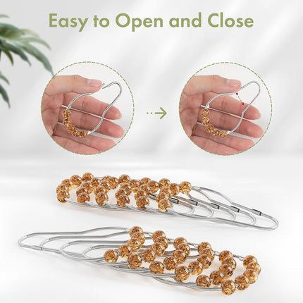 Amazer Shower Curtain Hooks, Decorative Shower Curtain Hooks, Amber Shower Curtain Rings Rustproof Stainless Steel Shower Hooks for Shower Curtain Liner Shower Rod Hook 12pcs