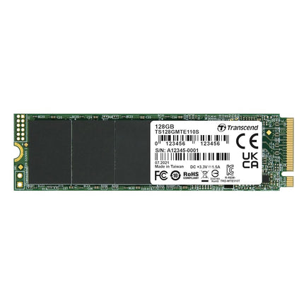 Transcend MTE110S 128GB NVMe PCIe Gen3 x4 SSD, Rea