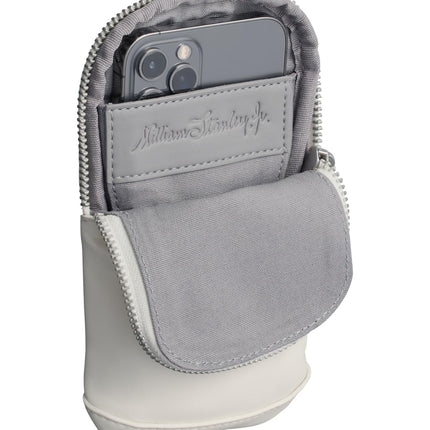 Stanley Cross Bottle Essentials Case Midi | Cell Phone, Wallet, Water Bottle Keys | Leatherette Accessory Pouch | Cream