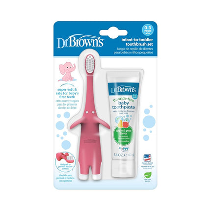Dr. Brown's Infant-to-Toddler Toothbrush Set, 1.4 