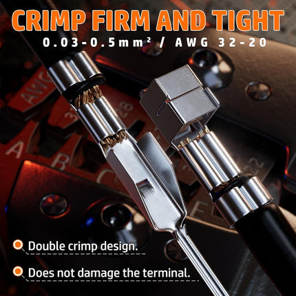 PEBA JST Crimping Tool kit, 2.5mm JST-XH Connector has 19 types, with Wire EDM Cutting Crimper Pliers + Double-layer Tote Toolbox | AWG30-20 Crimper for JST Series, Dupont, VH 3.96mm, AMP EI-Series