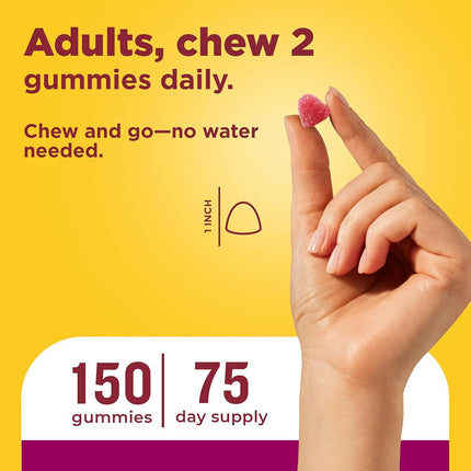 Nature Made Women's Multivitamin + Omega-3 Gummies, 150 Count Value Size (Packaging May Vary)