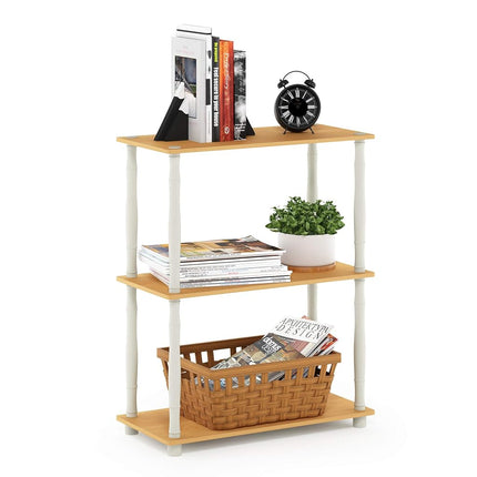 Furinno TURN-N-TUBE 3-Tier Tool-Free Corner Open S