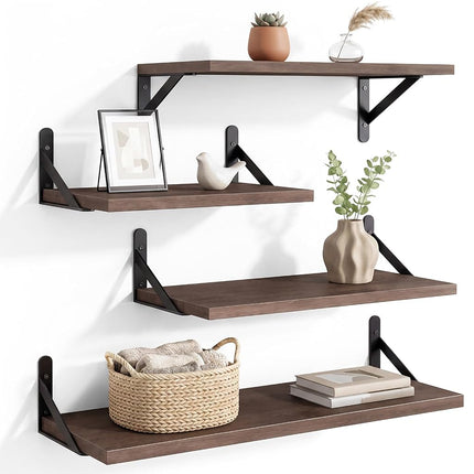YGEOMER Floating Shelves for Wall, Different Sizes