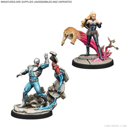 Atomic Mass Games, Marvel: Crisis Protocol - Avalanche, Exodus & Lady Mastermind, Character Expansion, Tabletop, 2 Players, from Age 14+, 90-120 Minutes, English, French and Spanish