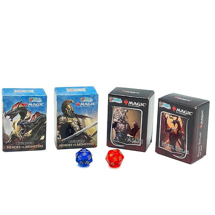 Worlds Smallest Magic: The Gathering Exclusive Collector Set Featuring Ajani VS. Nicol Bolas and Heroes VS. Monsters Duel Decks (MTGCollector)