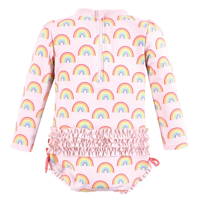 Traje de baño para bebé niña Hudson Baby, Rainbow Clásico, 18-24 meses