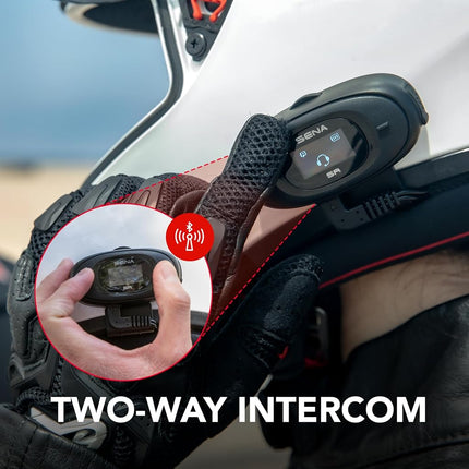 Sena 5R Two-Way HD Motorcycle Bluetooth Intercom Headset, Dual Pack