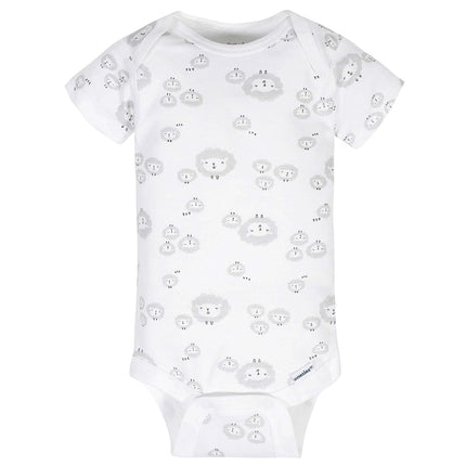 Gerber 8 Pack Baby Neutral Sheep Short Sleeve Onesies® Bodysuits