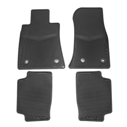 General Motors GM Accessories 22759927 First- and Second-Row Premium All-Weather Floor Mats in Jet Black with ATS Script