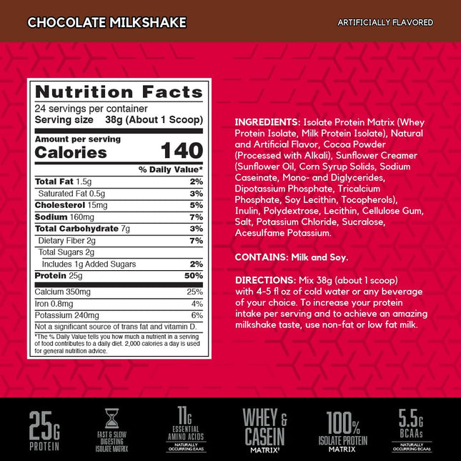 BSN Syntha 6 Isolate Protein Powder Drink Mix 897 g,Chocolate Milkshake