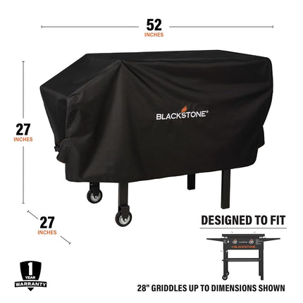 Blackstone 5091 Universal Medium (50 x 41 Inches) –Water, Weather Resistant Heavy Duty 600D Polyester Outdoor BBQ Cover –– Fits Griddle & Charcoal Grill Combo & 22" - New Version 2021
