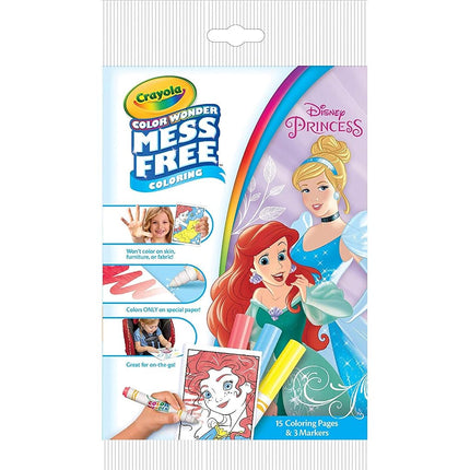 Crayola Color Wonder Disney Princess Mini Overwrap, Blue, Yellow, Red