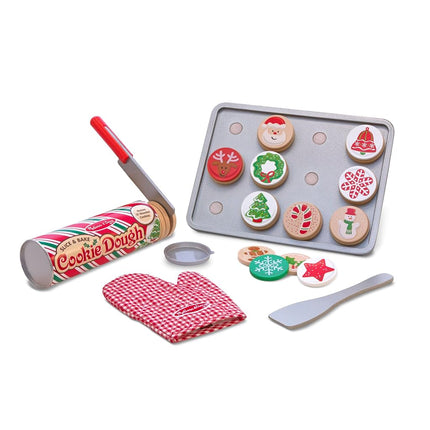 MaMeMi WOODEN SLICE AND BAKE CHRISTMAS COOKIE SET