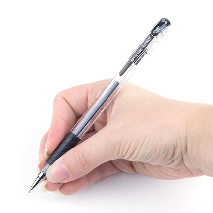 Pentel Arts Hybrid Technica 0.4 mm Pen, Ultra Fine Point, Black Ink, Box of 12 (KN104-A)
