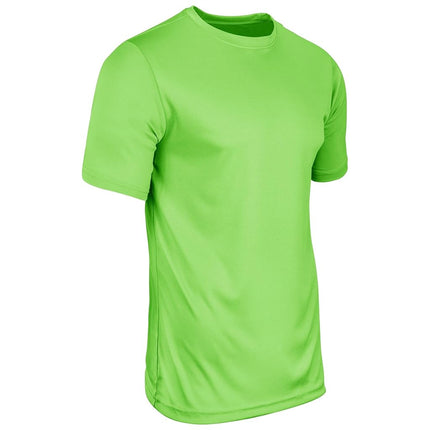 CHAMPRO Vision Lightweight Polyester T-Shirt Jersey, Youth Large, Neon Green