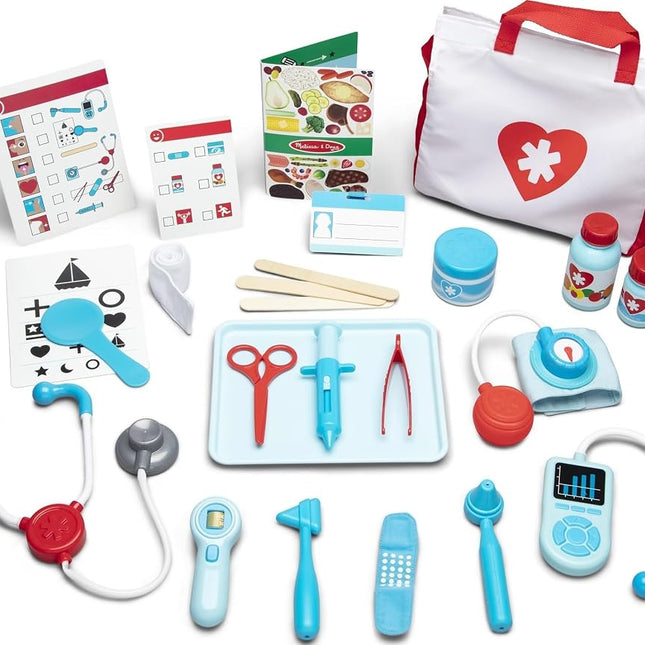 Melissa & Doug Doctor's Kit � Medical Role Play Set for Boys & Girls | With Emergency Bag & Tools | Age 3+
