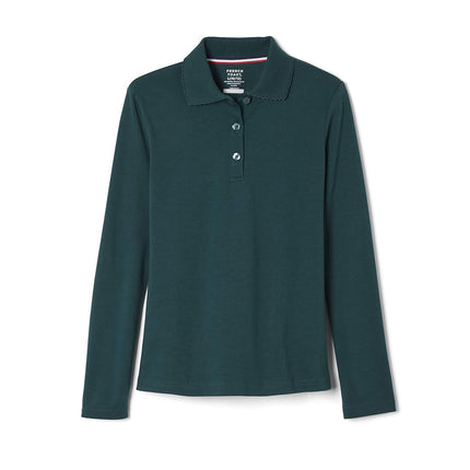 French Toast Girls Long Sleeve with Picot Collar (