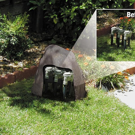 Emsco Group 2181 Landscape Rock – Natural Sandstone Appearance – Large – Lightweight – Easy to Install
