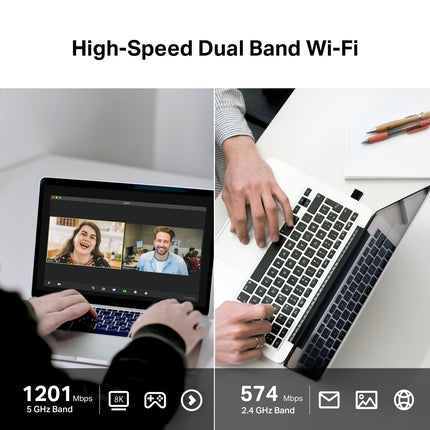 Adaptador WiFi 6 Nano USB de TP-Link para PC (Archer TX20U Nano) - Adaptador transceptor de red inalámbrica de doble banda AX1800 2.4G/5G para PC de escritorio, OFDMA, MU-MIMO, WPA3, tamaño de viaje, compatible con Windows 11/10