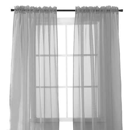 Elegant Comfort 2-Piece Sheer Panel with 2inch Rod
