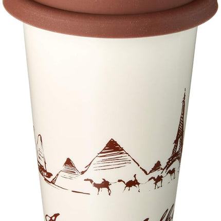 De'Longhi Hot Coffee Travel Mug Ceramic Thermal Do