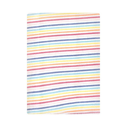 Hudson Baby Unisex Baby Cotton Flannel Burp Cloths Bundle, Creative Rainbow, One Size