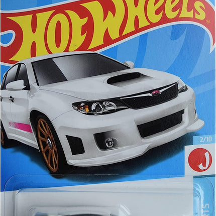 Hot Wheels 1:64 Scale Import Car Toy Car, WRX STI,