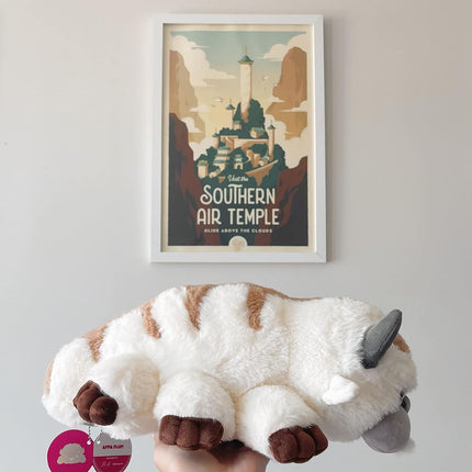 Appa Flop 1 ft Plushie, Appa The Flying Bison from Avatar: The Last Airbender, Very Soft 100% PP-Cotton by Youtooz Plushies Collection