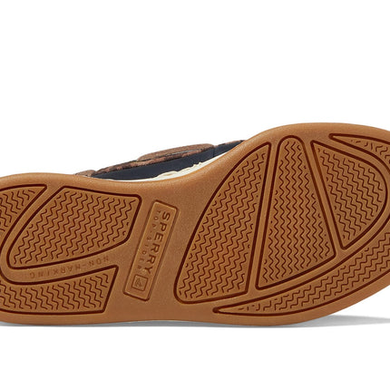 Sperry Unisex-Child Cup II Zapatos de barco, Tan/Navy, 2.5 US Niño grande